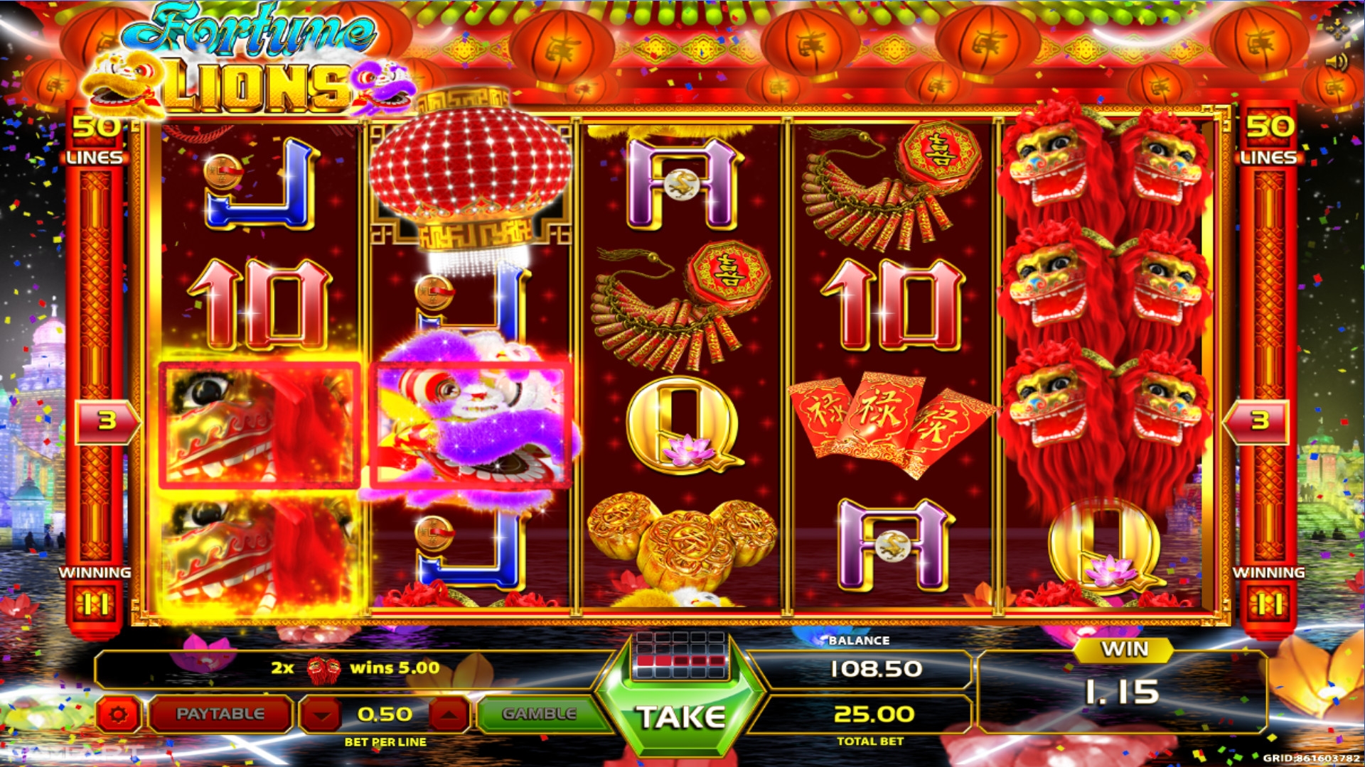 Fortune Lions by GameArt x1000 🎰 Slot Review & Free Demo Play now