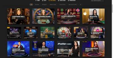 Betfair casino: Live