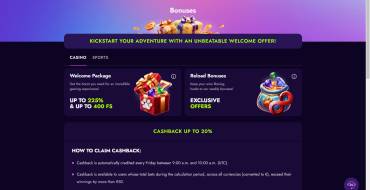 Irwin Casino: Bonuses