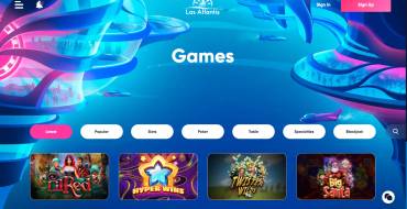 Las Atlantis Casino: Games