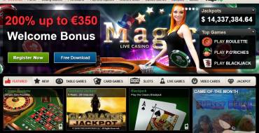 Magic Red Casino: Main Page