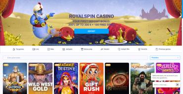 Royal Spin Casino: Website