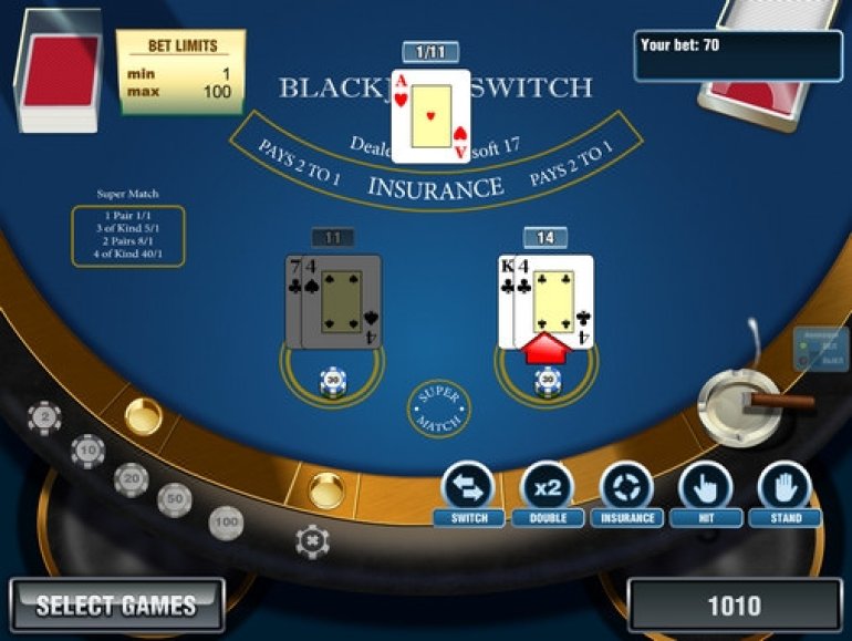 blackjack switch were play