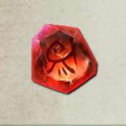 Red Gem symbol in Rich Wilde and the Tome of Madness slot