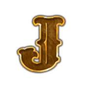 J symbol in Madame in Mystic Manor slot
