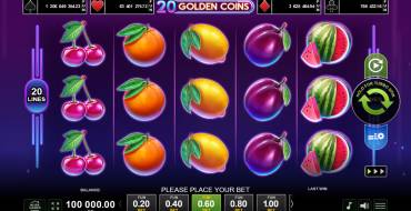 20 Golden Coins: Slot machine