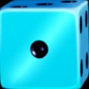 20 Golden Dice: Turquoise cube