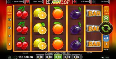 20 Hot Blast: Slot machine