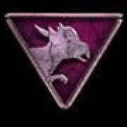Pink sign symbol in Jurassic World Raptor Riches slot
