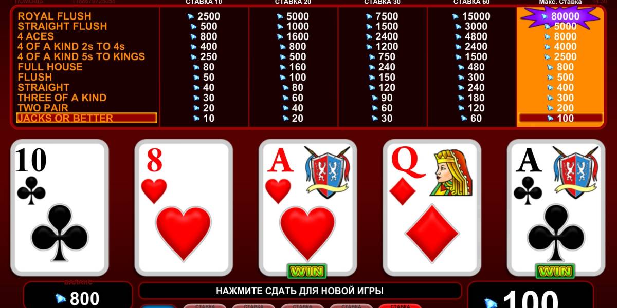 4 of a Kind Bonus Poker online