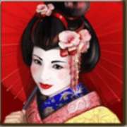 Geisha on a red background symbol in Geisha slot