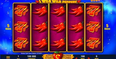 5 Wild Wild Peppers: Slot machine