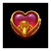 Hearts symbol in Legendary Treasures slot