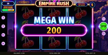 777 – Empire Rush: Winnings