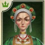A queen in green symbol in Battle Royal slot