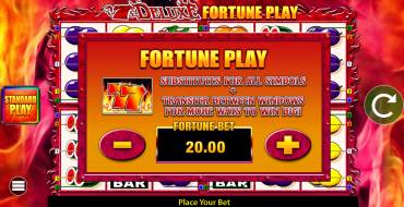 7's Deluxe Fortune Spins: Unique features