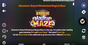 Adventures Beyond Wonderland Magical Maze: Payout table