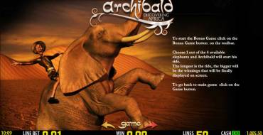 Archibald: Discovering Africa: Features