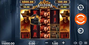 Arizona Heist: Hold and Win: Interface