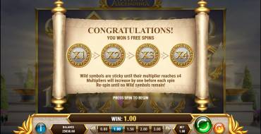 Athena Ascending: Free spins