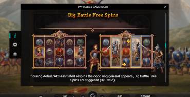 Attila the Hun: Free spins and/or respins