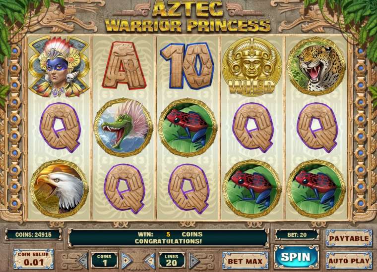 Play Aztec Warrior Princess slot
