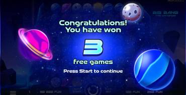 Big Bang: Free spins