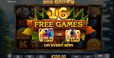 Big Brown: Free spins and/or respins