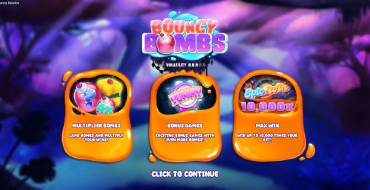 Bouncy Bombs: Unique features