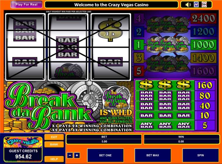 Play Break da Bank slot