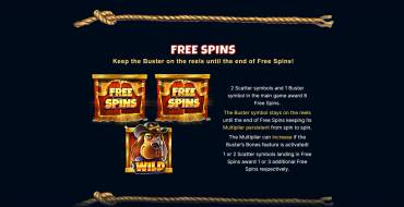 Buster’s Bones: Free spins and/or respins