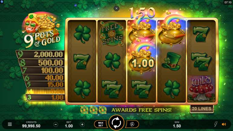 pots of gold casino 50 free spins