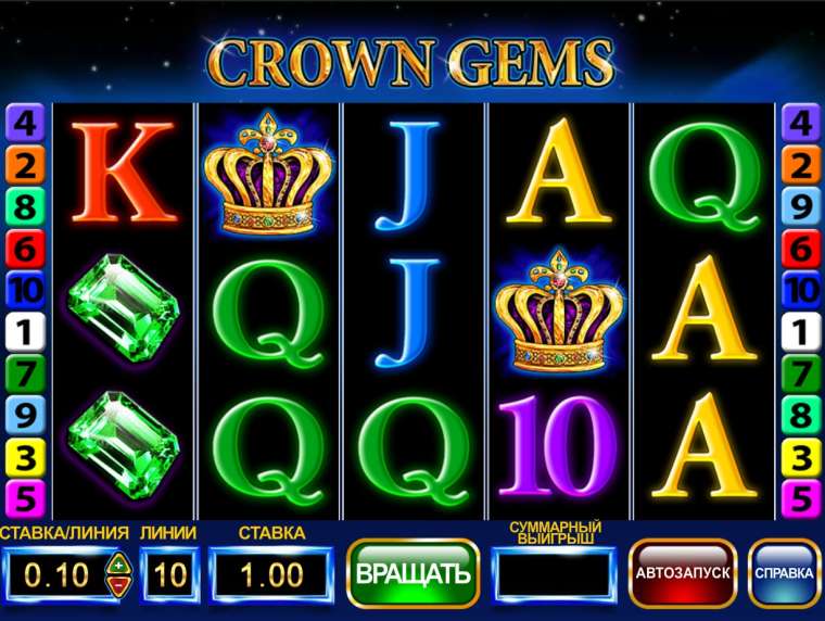 crown with black gems