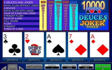 Deuces and Joker Poker online