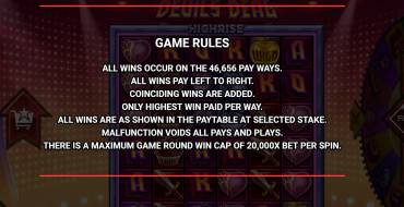 Devil's Deal: Rules