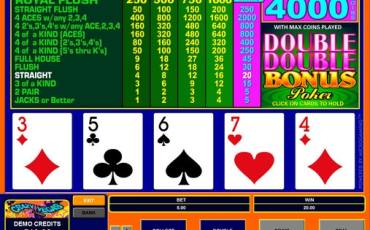 Double Double Bonus Poker online