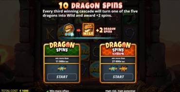 Dragon Tribe: Free spins and/or respins