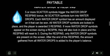 Drops of Water: Free spins and/or respins