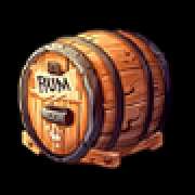 A barrel of rum symbol in Lord Of The Seas slot