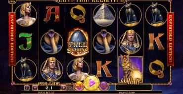 Egyptian Rebirth II Expanded Edition: Slot machine