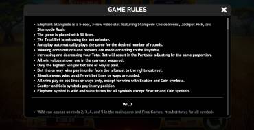 Elephant Stampede: Rules