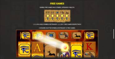 Eye of Horus: The Golden Tablet Megaways: Free spins and/or respins