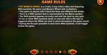 Fat Mama's Wheel: Rules