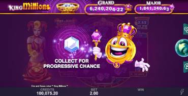 Fire and Roses Joker King Millions: Slot machine