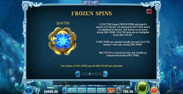 Frozen Gems: Free spins