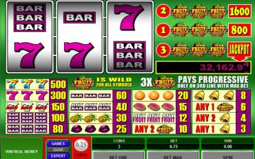 Fruit Fiesta 3 Reel - Progressive slot online