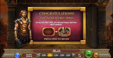 Gates of Troy: Free spins