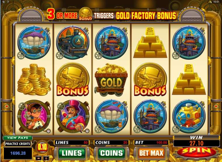 Play Gold Factory slot
