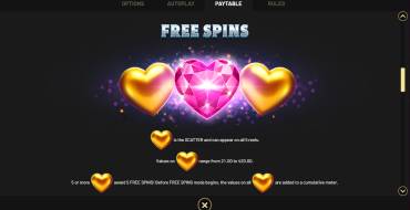 Heart's Desire: Free  spins and/or respins