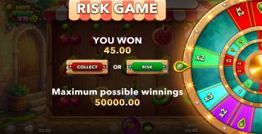 Hot Fruit x15: Risk game